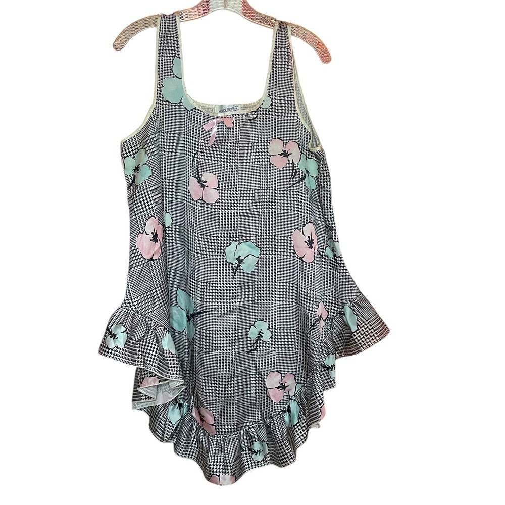 VTG_Lily of France_Floral slip with Ruffle Hem_Large
